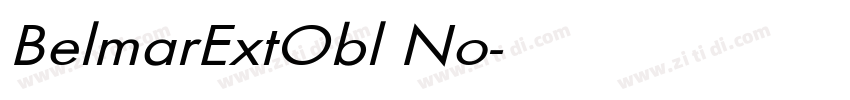 BelmarExtObl No字体转换